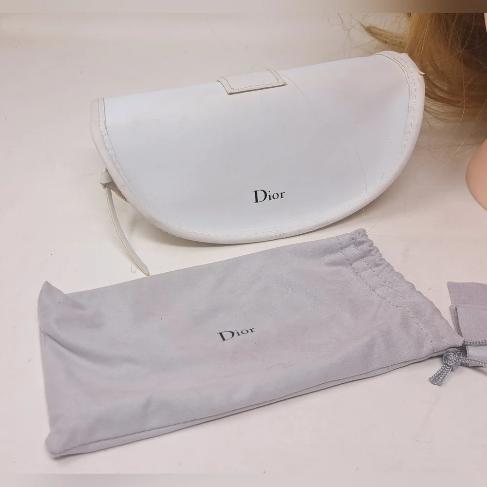 Dior Women's Sunglasses Quadrillee Brown Gold Vintage Y2K OHSR1 71-13-130 - Picture 16 of 16